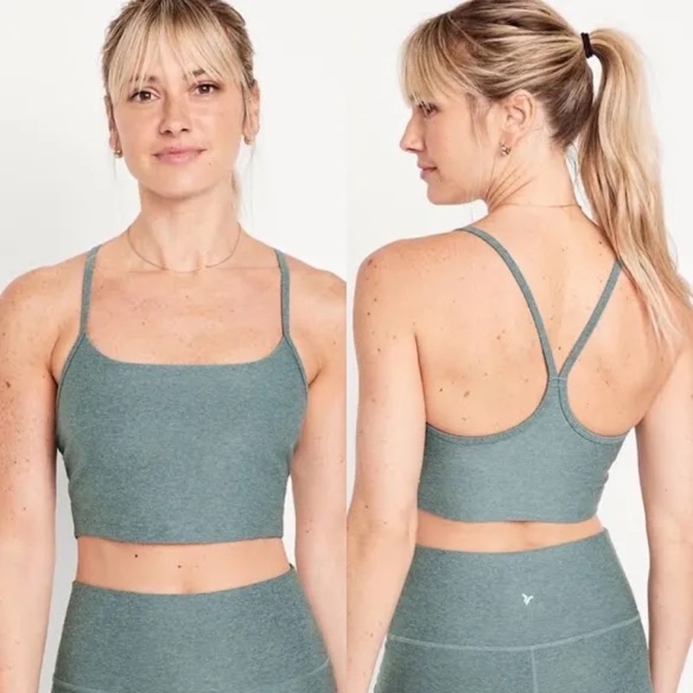 Old Navy Women's Active Light Support Cloud+ Racerback Sports Bra “Underwater”